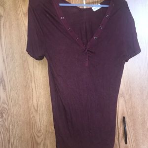 Maroon button up shirt!!